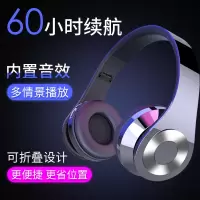 头戴式耳机无线蓝牙超长待机重低音运动跑步耳麦插卡手机电脑fm
