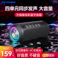 雷登X10 升级炫彩蓝牙音箱3d环绕大音量手机无线户外防水迷你便携式小型随身家用小钢炮双喇叭超重低音炮音响