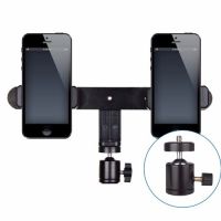 双手机直播支架配件多功能快手桌面落地双机位多机位夹直播架