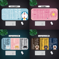 超大office办公软件excel函数快捷键鼠标垫加厚可爱女生粉色 定制