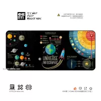 晨意定制 太阳系宇宙星球创意超大吃鸡游戏鼠标垫桌垫
