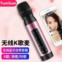 无线蓝牙手机k歌电容麦克风话筒音响一体神器变声器声卡唱歌