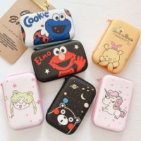 日韩可爱移动硬盘收纳包耳机数据线充电器零钱包卡通充电宝防摔盒