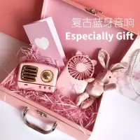LOGO定制实用送女朋友复古小音响蓝牙少女创意可爱女生日礼物音箱