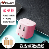公牛充电器头苹果快充头双口充电器pd快充智能断电手机通用充电头|茱萸粉送安卓数据线