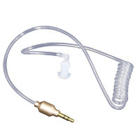 手机防辐射耳机真空螺旋管弹簧伸缩单线空气导管耳机特工耳麦短线