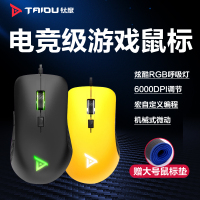 taidu钛度TSG301电脑游戏鼠标有线机械微动专业电竞宏自定义吃鸡LOL压枪RGB笔记本cf绝地求生魔兽APEX国行