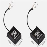 1个/2个/3个超迷你读卡器usb2.0高速读卡器车载通用带灯|2个黑色(更优惠)