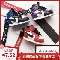 创意aj1鞋子充电宝迷你个性AJ11蓝球鞋移动电源可爱礼物男女炫酷