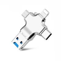 苹果u盘四合一读卡器多功能手机优盘usb3.0兼容typec安卓电脑通用|无TF卡容量
