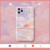 文艺油画苹果11手机壳iphoneXR创意SE2/9个性7/8plus少女心XS男款11ProMax夏天美术生硅胶启乾防