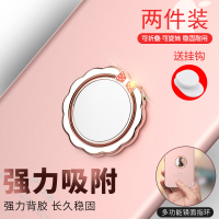 肯索亚手机指环支架指环扣新款金属黏贴安卓6p桌面通用车载手环扣女款自拍镜片蝴蝶创意多功能旋转手指扣潮牌