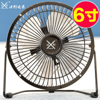 洪剑6寸USB风扇迷你小电风扇家用小型静音办公室学生宿舍寝室床上