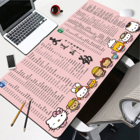 超大可爱女生ins风PSCADword excel函数公式鼠标垫办公快捷键桌垫