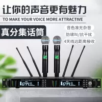 无线话筒一拖二专业舞台演出麦克风防啸叫家庭k歌卡拉ok户外 会议