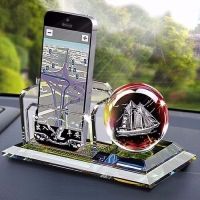 汽车香水座汽车手机支架摆件车内香薰摆件创意男女香车载香水