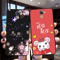 华为荣耀7手机壳 硅胶荣耀七手机套保护壳软外壳防摔男女黑色磨砂