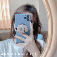 玩胜棕色狗狗支架壳11Pro/Max苹果X/XS/XR/SE手机壳iPhone7p女8plus时尚简约硅胶全包摄像头保护