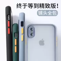 适用于苹果X手机壳iphonexr镜头全包iphonexsmax软硅胶套软壳同款ins冷淡风xr超薄防摔xma红创意潮透