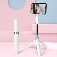 自拍杆一体式自拍s器拍摄三脚架迷你蓝牙苹果手机自排自照杆华为