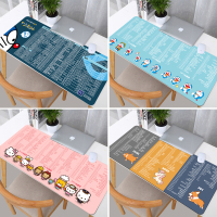 办公快捷键大全鼠标垫超大码pcel全套通用桌面垫女生键盘垫