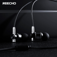 REECHO 余音GY-09入耳式有线耳机高音质吃鸡耳麦线控降噪重低音男