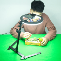 手机俯拍支架桌面直播架补光灯抖音拍摄录视频神器网红拍照三脚架网课教学录制扫描防抖多功能直播设备手机架