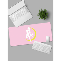 美少女战士鼠标垫超大号加厚可爱女生粉色动漫魔法阵锁边键盘桌垫