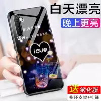 oppok5手机壳夜光玻璃保护套防摔女男款个性创意网红潮牌保护壳