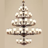 别墅复式楼客厅大吊灯欧式楼中楼美式中空酒店卧室灯餐厅中式灯具