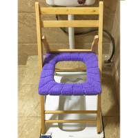 老人坐便椅孕妇坐便器可折叠移动上厕所马桶椅子实木凳家用蹲便器