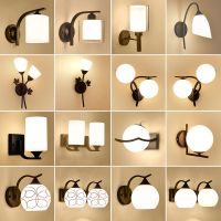 北欧壁灯led床头灯卧室简约现代创意美式客厅墙壁灯楼梯过道灯具