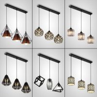 餐厅吊灯三头创意个性单头餐厅餐桌灯现代简约过道吧台服装店吊灯