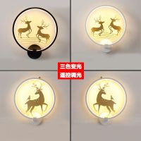 壁灯卧室床头灯现代中式餐厅酒店走廊楼梯简约北欧客厅背景墙壁灯