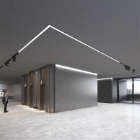 led磁吸轨道灯射灯明装嵌入式磁吸灯家用北欧客厅餐厅酒店线条灯