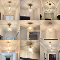 走廊灯过道灯网红北欧门厅玄关简约现代星星衣帽间楼梯阳台吸顶灯