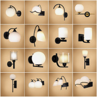 壁灯床头现代简约led卧室创意背景墙灯楼梯过道个性北欧墙壁灯具