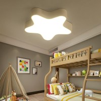 儿童房灯 五角星男孩节能卧室吸顶灯女孩遥控简约温馨房间led灯具