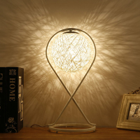 简约麻球夜灯卧室床头客厅装饰可调光遥控生日情人节礼物台灯