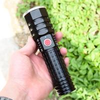 l2强光手电筒26650可充电t6远射户外家用led超亮多功