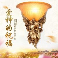 欧式复古壁灯卧室床头灯壁灯电视背景墙装饰led灯