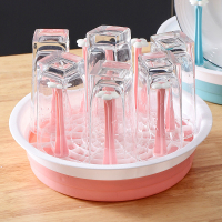 杯架托盘茶杯置物收纳家用客厅玻璃杯子创意水杯奶瓶沥水晾干挂架