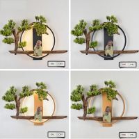 禅意新中式壁灯个性创意客厅背景墙灯别墅民宿茶室装饰灯具中国风