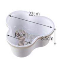 同款火锅拼盘沥水篮厨房洗菜盆塑料家用配菜蔬菜水果分格篮子|小号双层1个颜色随机[体验装]