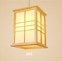 日式吊灯实木榻榻米和室原木灯日本寿司韩式料理吊灯餐厅茶室定制