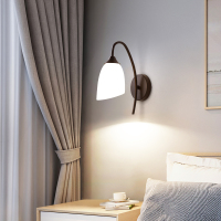 壁灯卧室床头灯免接线北欧现代简约电视背景墙上走廊过道客厅壁灯