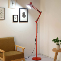 简约创意美式遥控落地灯客厅卧室床头书房学习立式台灯麻将钓鱼灯