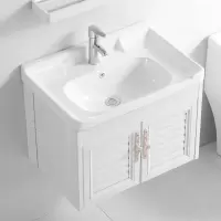 挂墙式洗手盆卫生间浴室柜组合洗漱台洗脸盆洗手台太空铝柜洗面盆