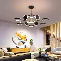 北欧灯具简约现代大气led客厅吊灯家用三室两厅整屋成套灯具组合