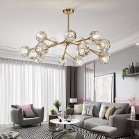 北欧水晶吊灯客厅灯具套餐现代简约led新款大气家用卧室餐厅灯饰
